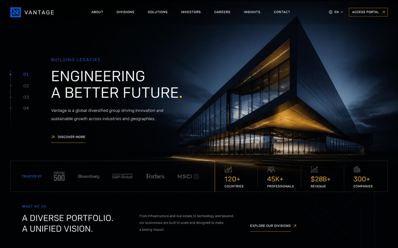 Institucional — projeto desenvolvido pela MKT World